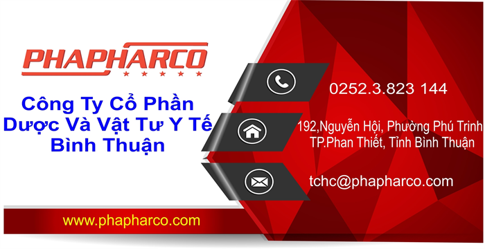 Tính Thành bàn giao khai trương website Công Ty Cổ Phần Dược Và Vật Tư Y Tế Bình Thuận